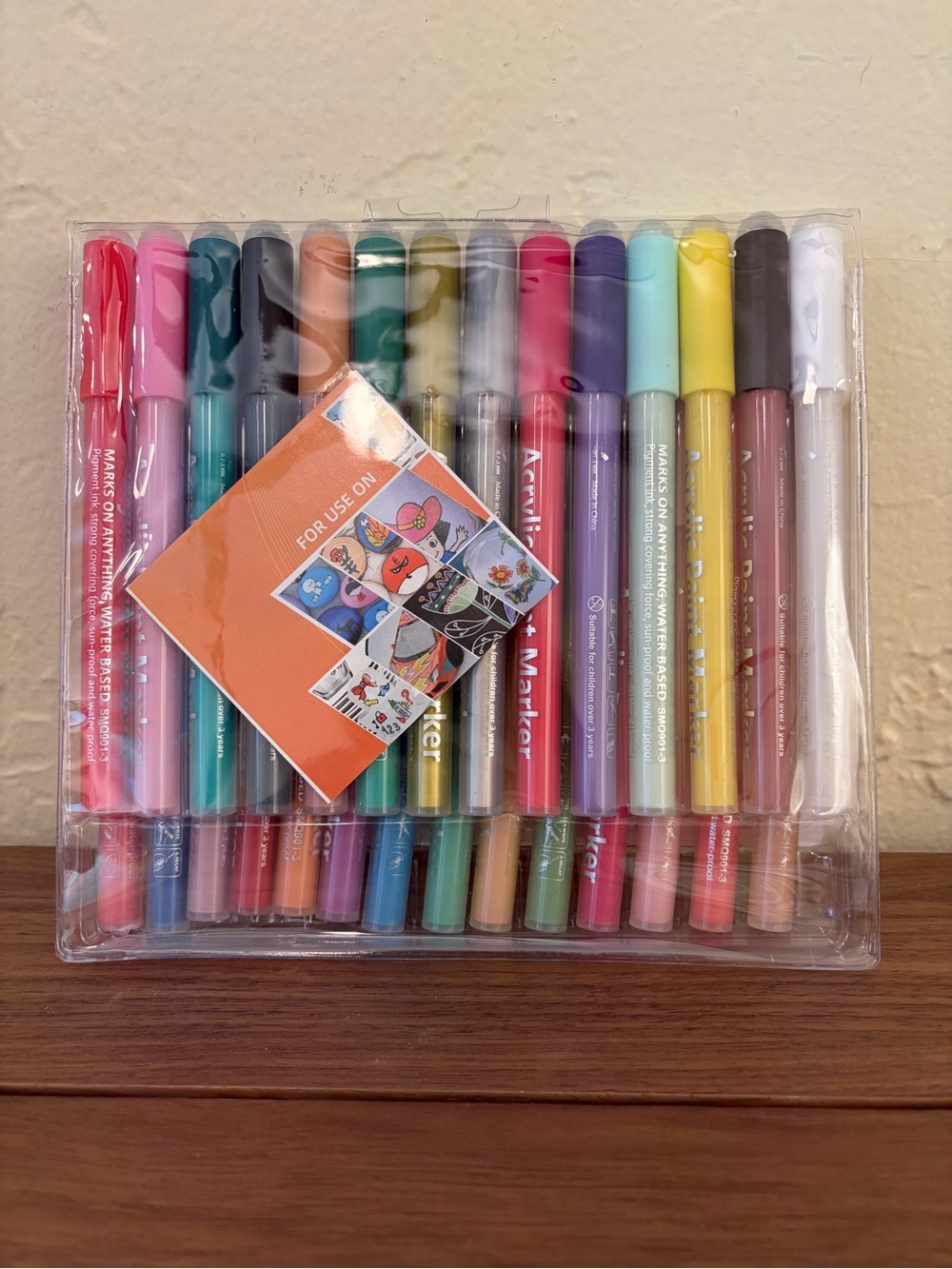 Highland Art Acrylic Marker Pens - Multicolor 28pc + Floral Markbook - Picture 3 of 5